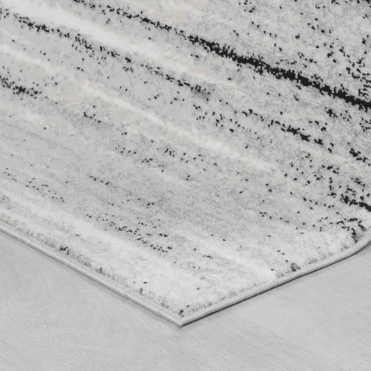 4' X 6' Grey Abstract Area Rug