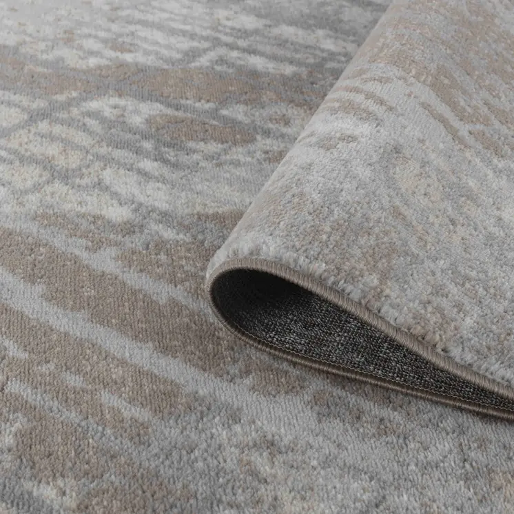 8' X 11' Brown Abstract Area Rug