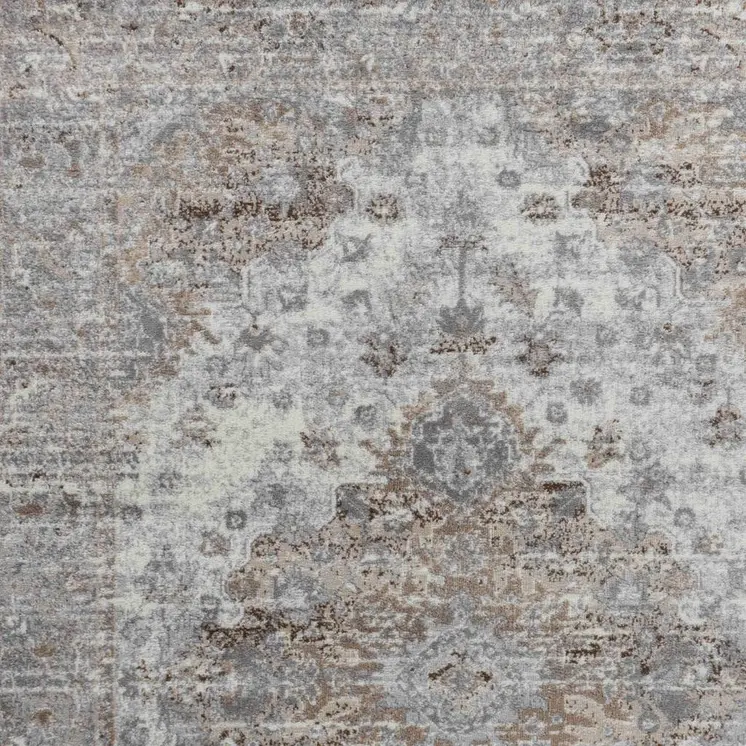 4' X 6' Brown Oriental Area Rug