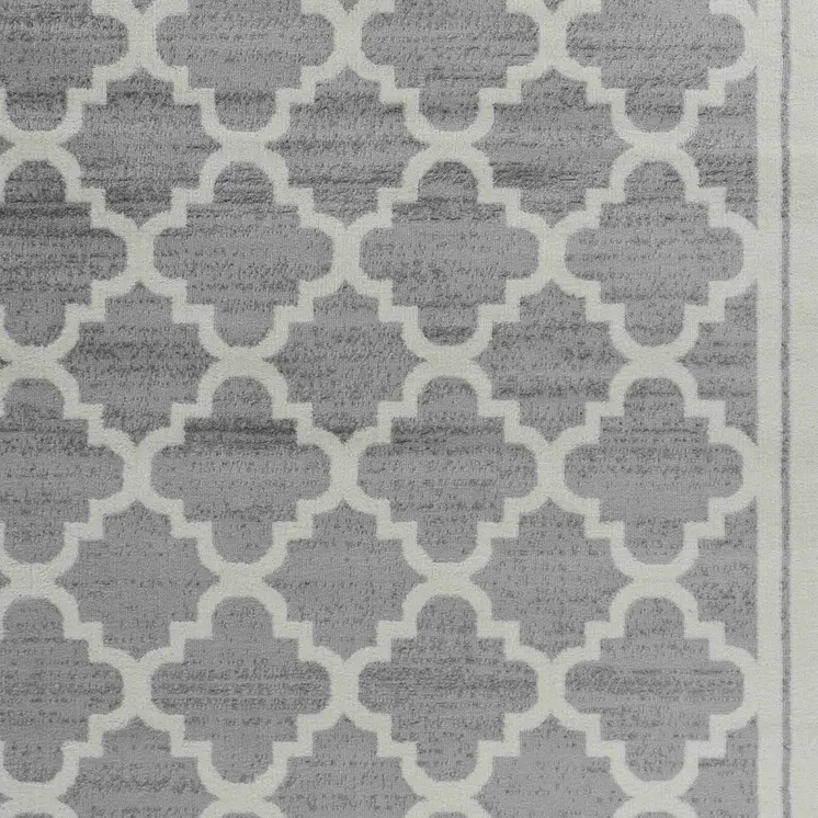 8' X 11' Grey Moroccan Area Rug