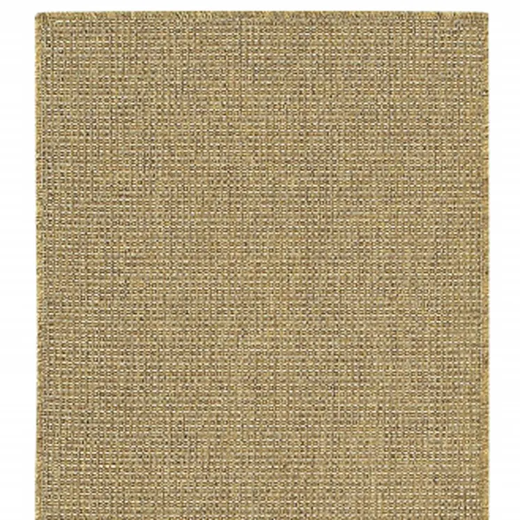 2' X 8' Tan Stain Resistant Indoor Outdoor Area Rug