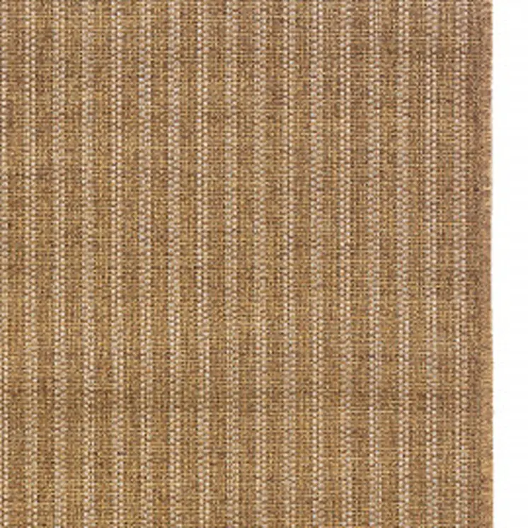 2' X 8' Tan Striped Stain Resistant Indoor Outdoor Area Rug