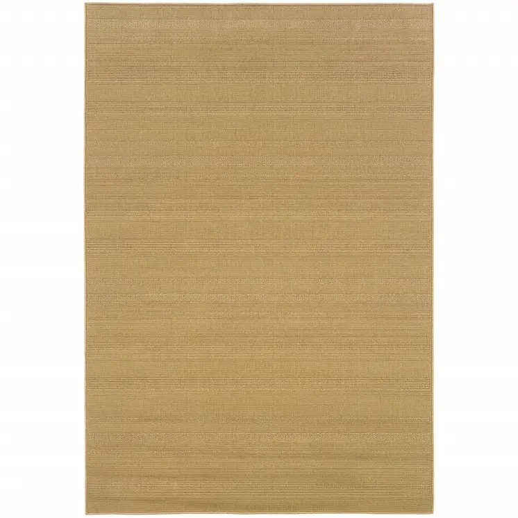 2' X 4' Beige Stain Resistant Indoor Outdoor Area Rug