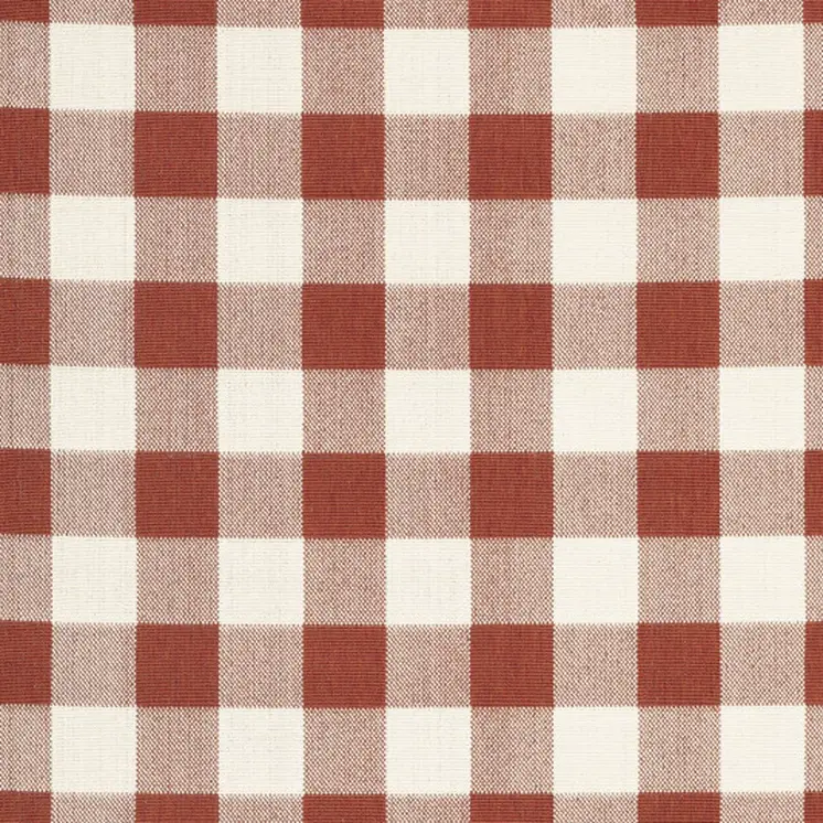 7' X 10' Red and Ivory Geometric Stain Resistant Indoor Outdoor Area Rug