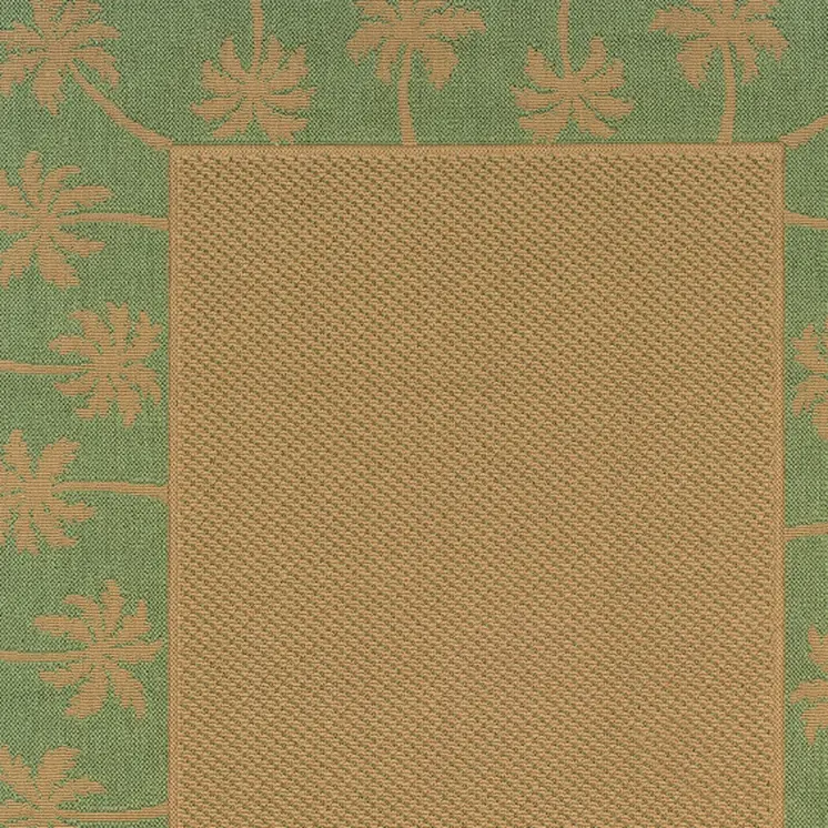 9' X 13' Beige Stain Resistant Indoor Outdoor Area Rug