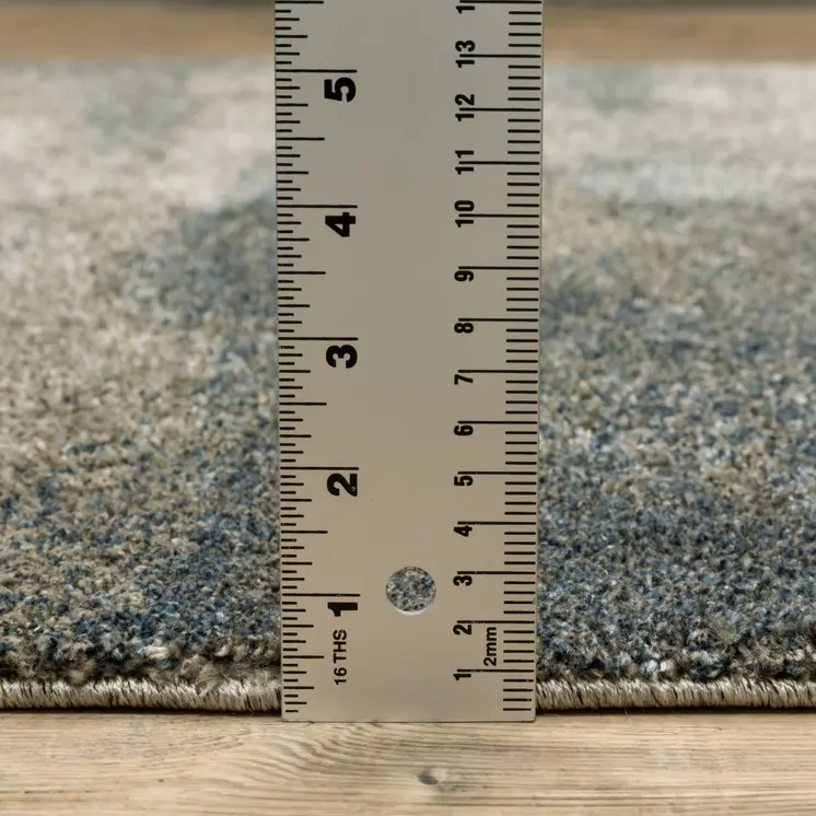 7' X 10' Gray Abstract Power Loom Area Rug