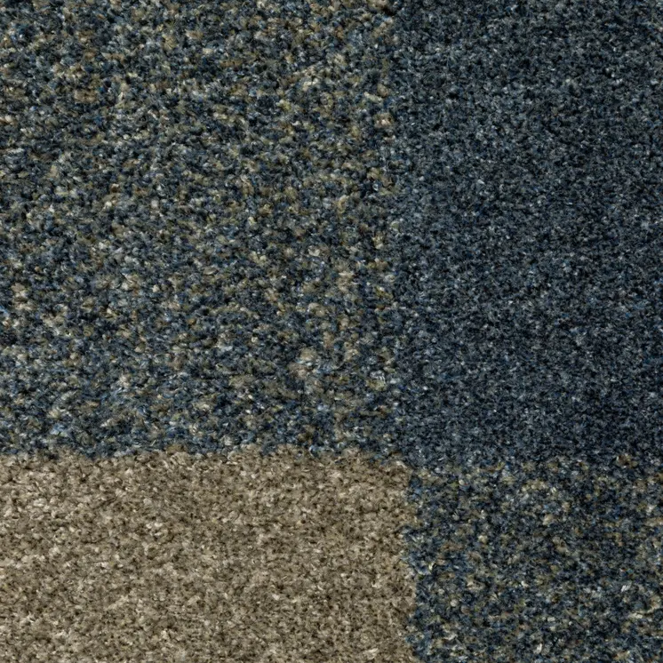 8' Tan And Gray Geometric Runner Rug