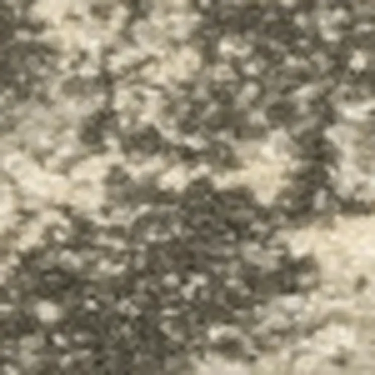 6' X 9' Grey Ivory Beige And Taupe Oriental Power Loom Stain Resistant Area Rug