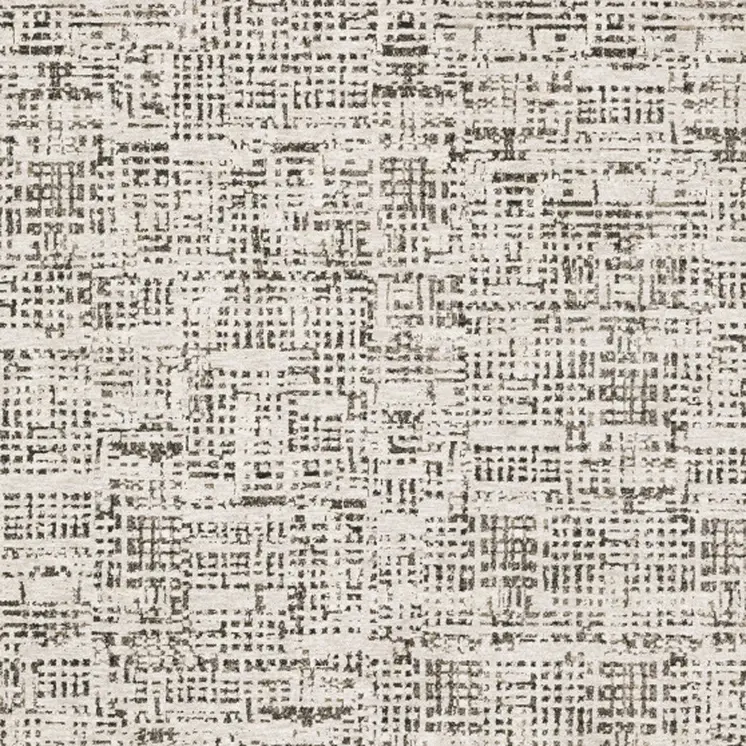 3' X 5' Ivory Grey Charcoal Brown And Beige Abstract Power Loom Stain Resistant Area Rug