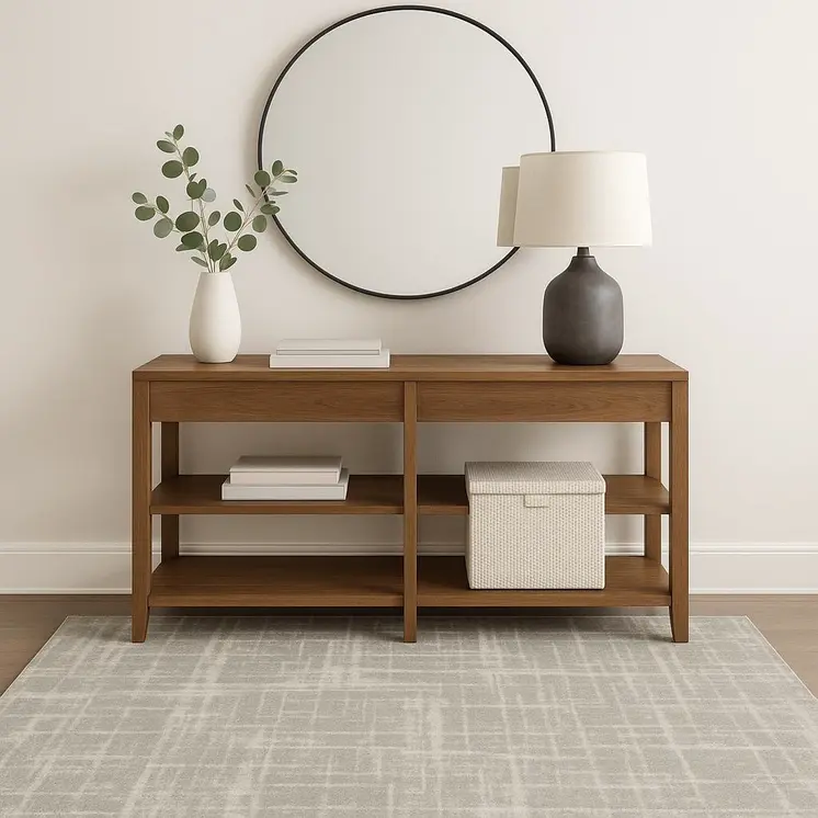 4' X 6' Grey And Ivory Abstract Shag Power Loom Stain Resistant Area Rug
