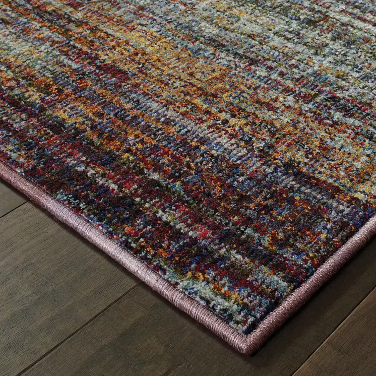 2' X 3' Blue And Gray Abstract Area Rug
