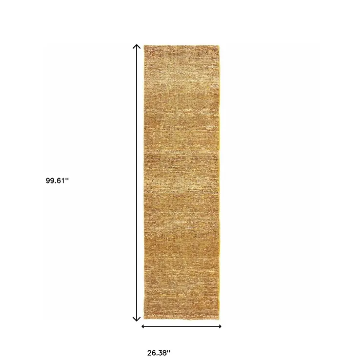 8' Brown Runner Rug