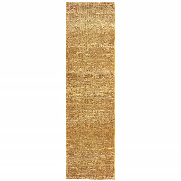 12' Brown And Ivory Runner Rug