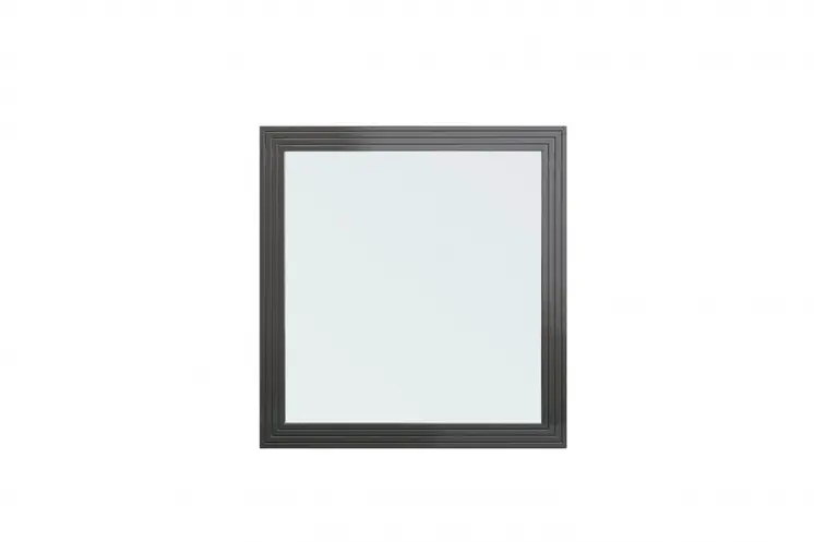 36" Gray Wood Framed Accent Mirror