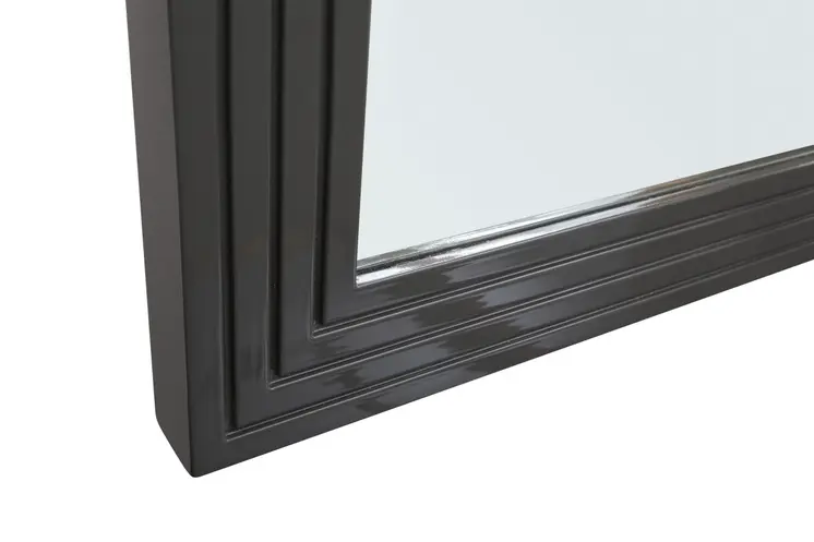 36" Gray Wood Framed Accent Mirror