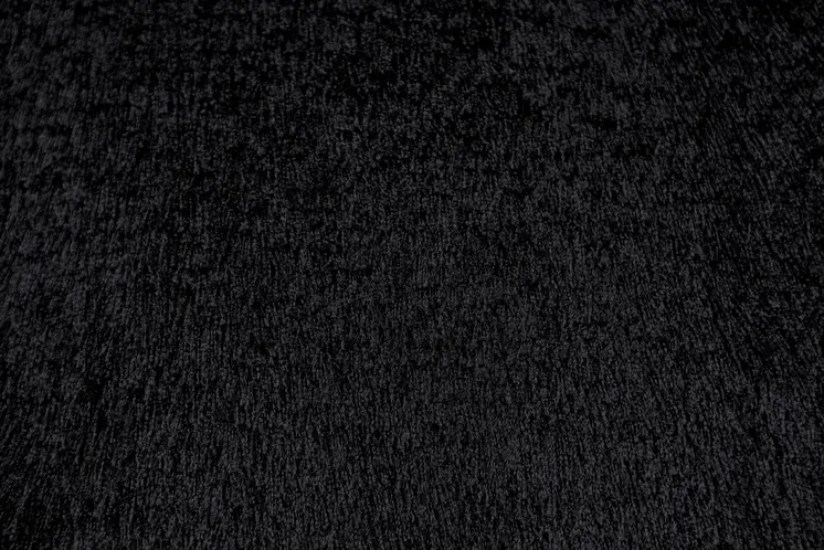 8' Black Shag Hand Tufted Round Rug