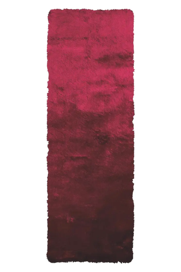 6' Merlot Shag Hand Tufted Runner Rug