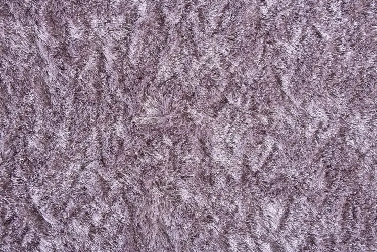8' Purple Round Shag Tufted Handmade Area Rug
