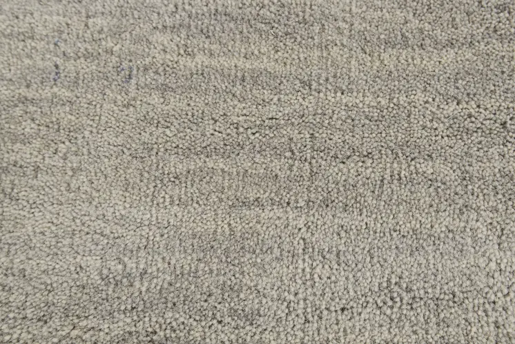 4' X 6' Gray and Ivory Wool Hand Woven Area Rug