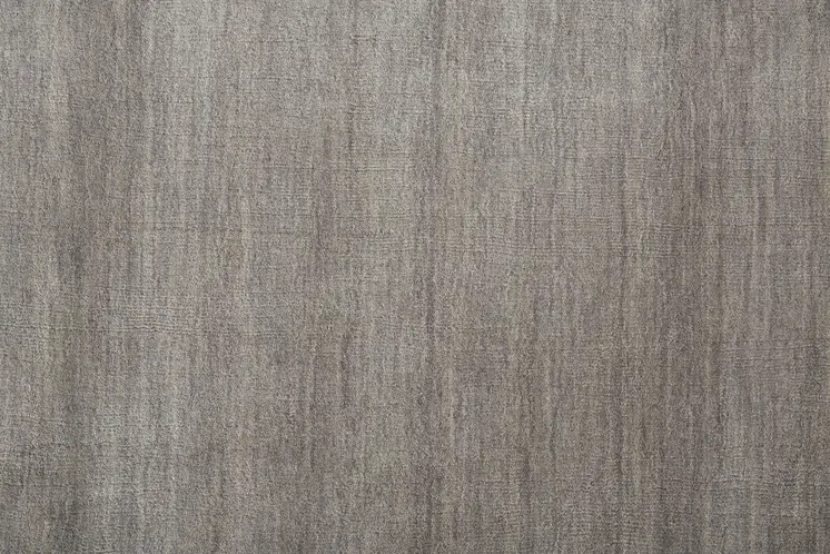 5' X 8' Gray and Ivory Wool Hand Woven Area Rug
