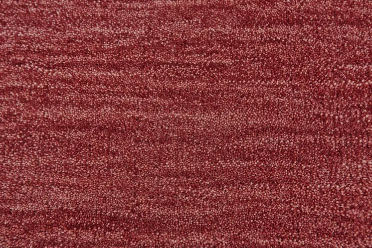 10' Red Round Wool Hand Woven Area Rug