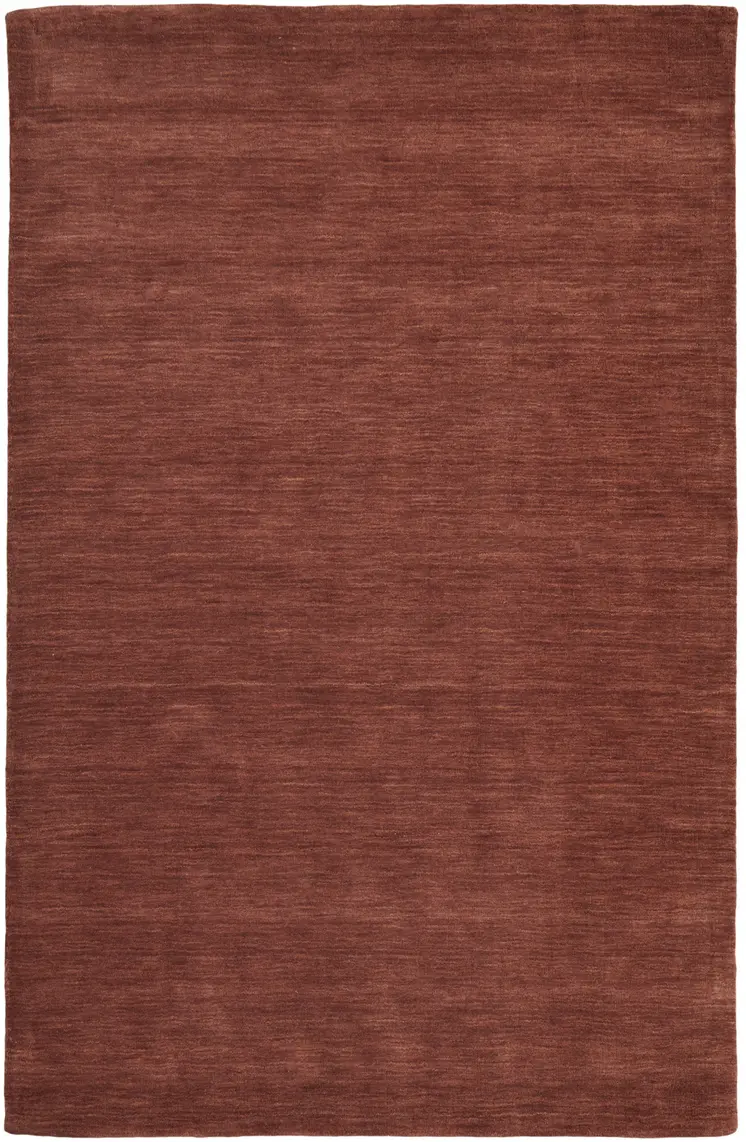 10' X 13' Orange and Red Wool Hand Woven Area Rug