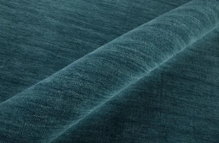 8' Blue Green Round Wool Hand Woven Area Rug