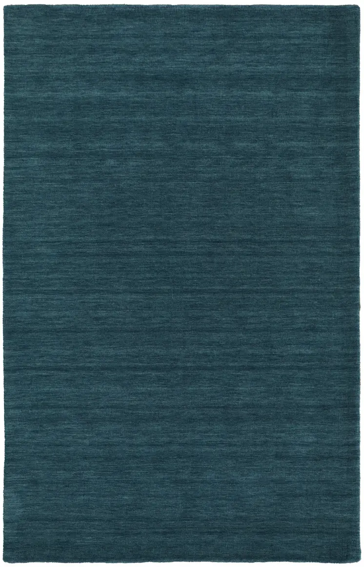 2' X 3' Blue Green Wool Hand Woven Area Rug