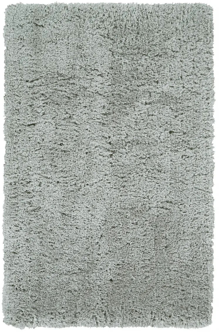 2' X 3' Gray Silver And Taupe Shag Tufted Handmade Stain Resistant Area Rug