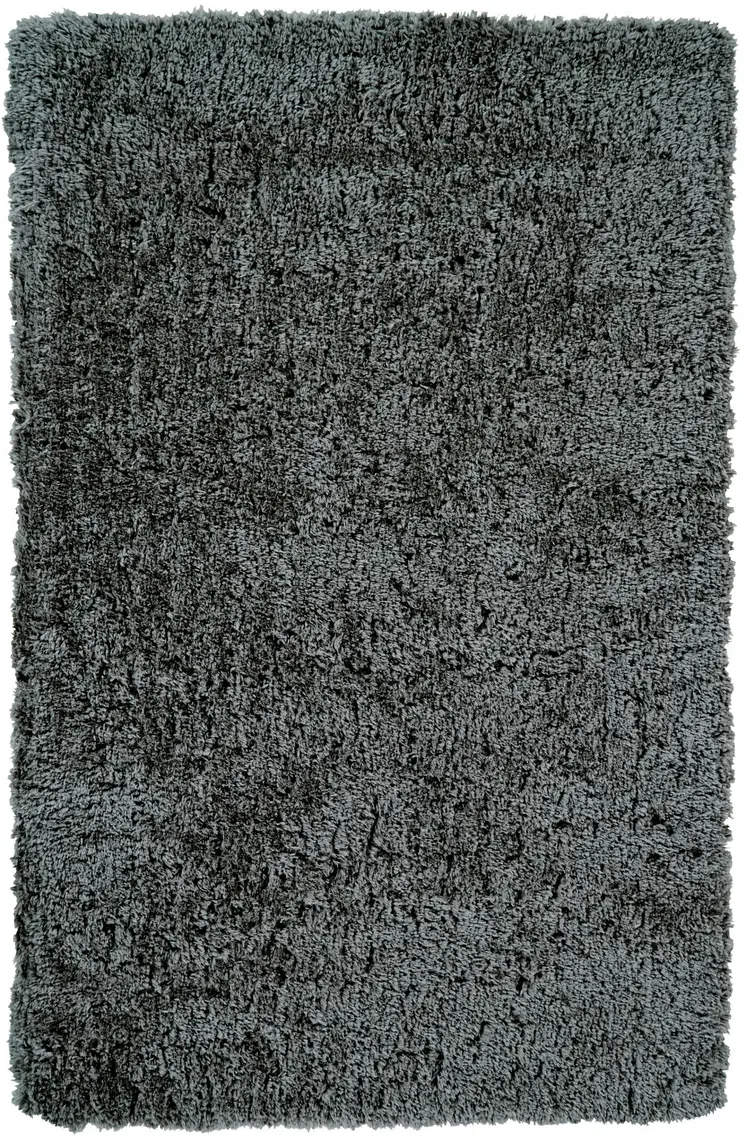 8' X 11' Gray Shag Hand Tufted Area Rug