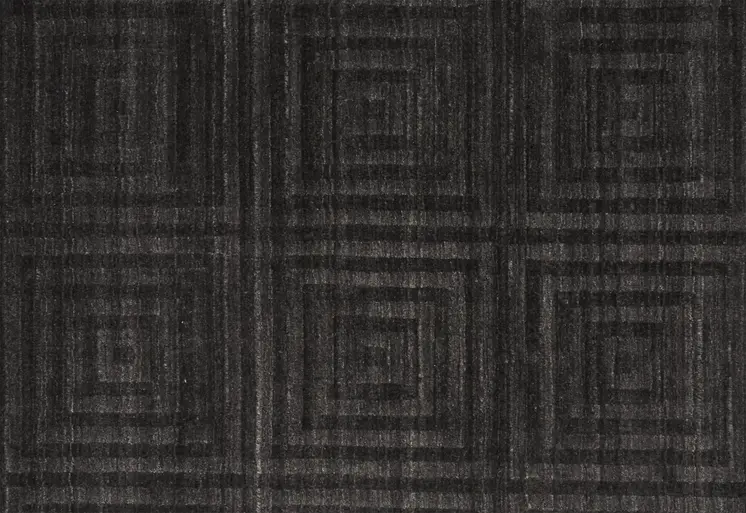 5' X 8' Gray Geometric Hand Woven Area Rug
