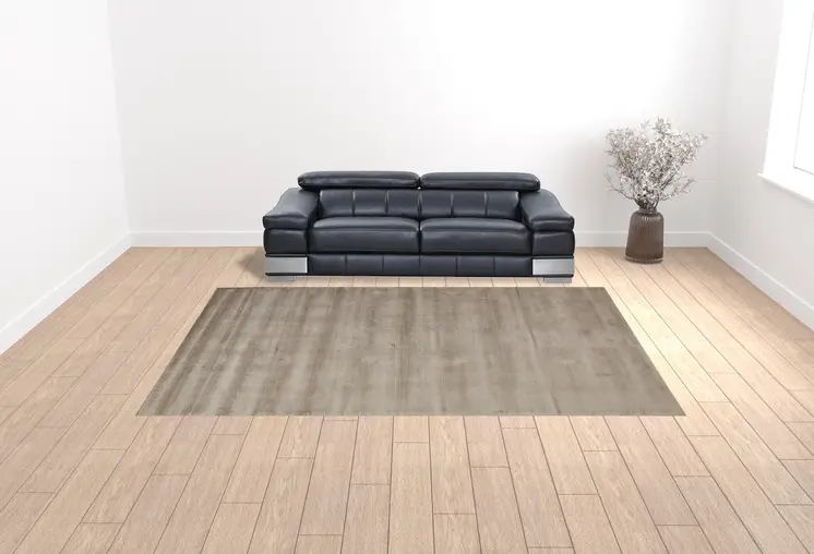 10' X 13' Tan Ivory And Taupe Hand Woven Area Rug