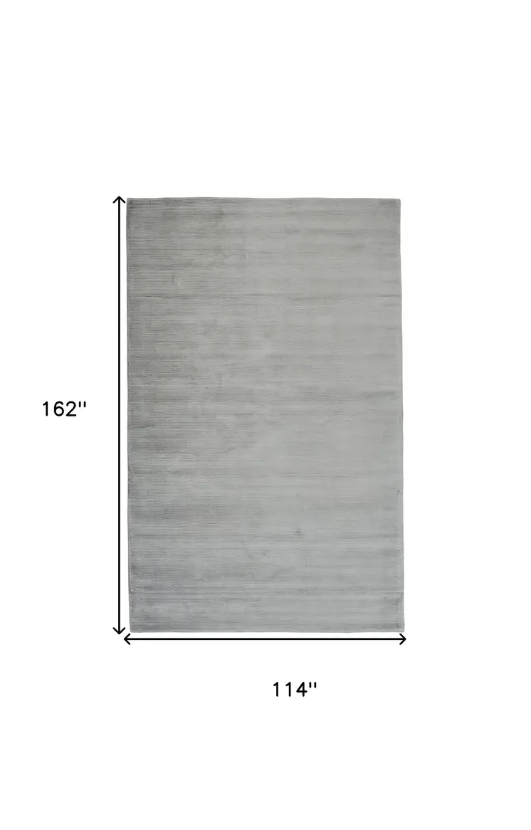 10' X 13' Gray Hand Woven Area Rug