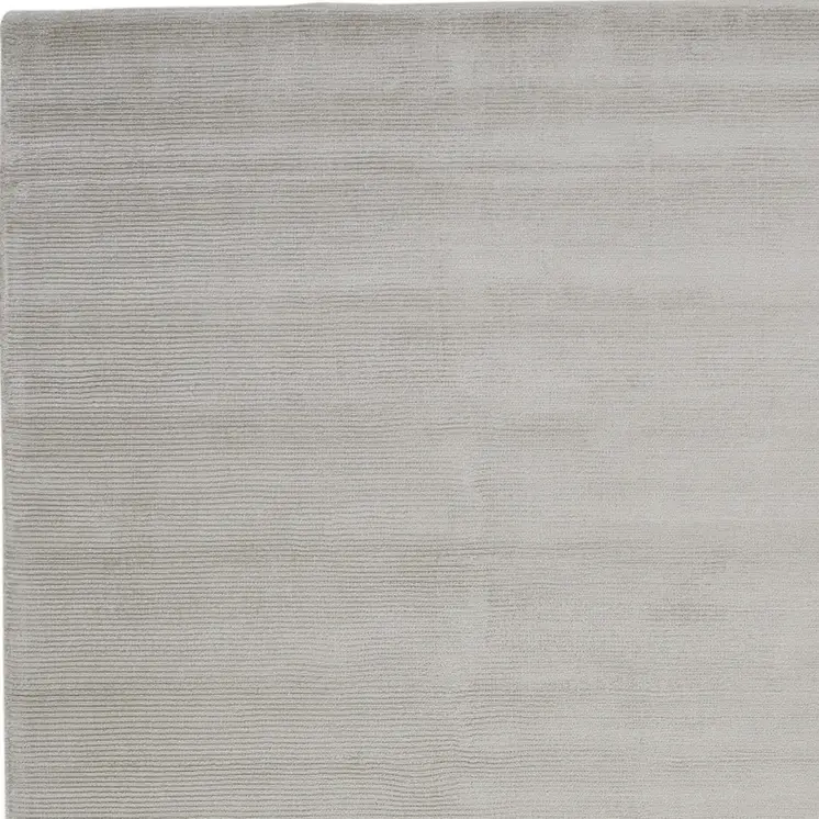 4' X 6' Gray And Silver Hand Woven Area Rug