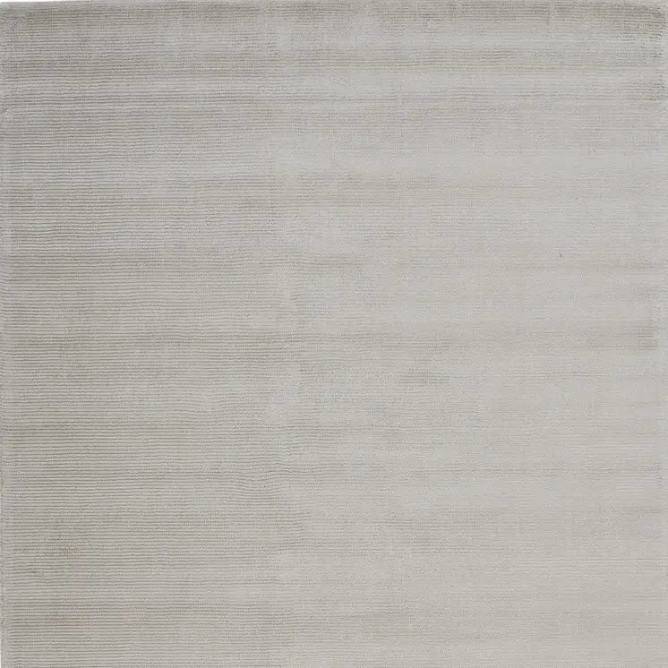 5' X 8' Gray And Silver Hand Woven Area Rug
