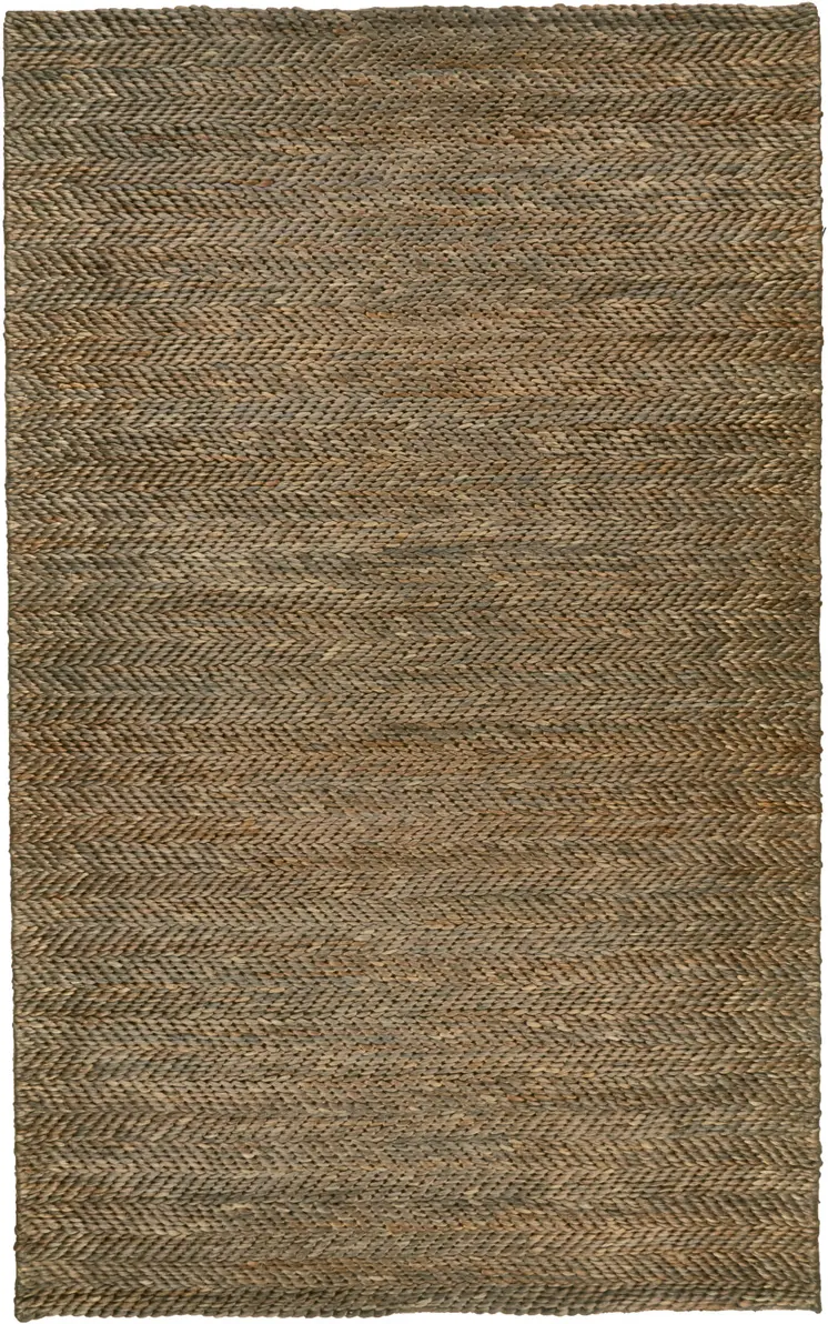 5' X 8' Brown And Gray Hand Woven Area Rug