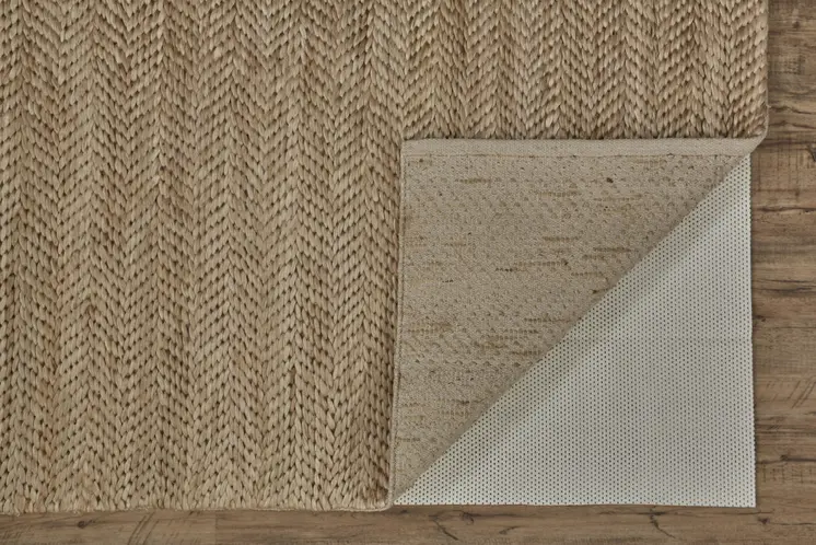 2' X 3' Tan Orange And Brown Hand Woven Area Rug