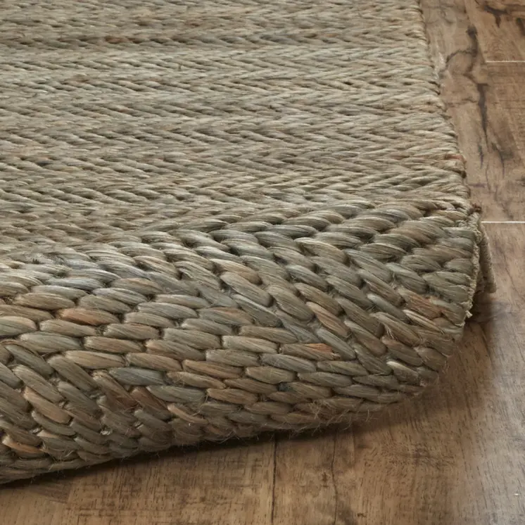 8' X 11' Green Gray And Tan Hand Woven Area Rug