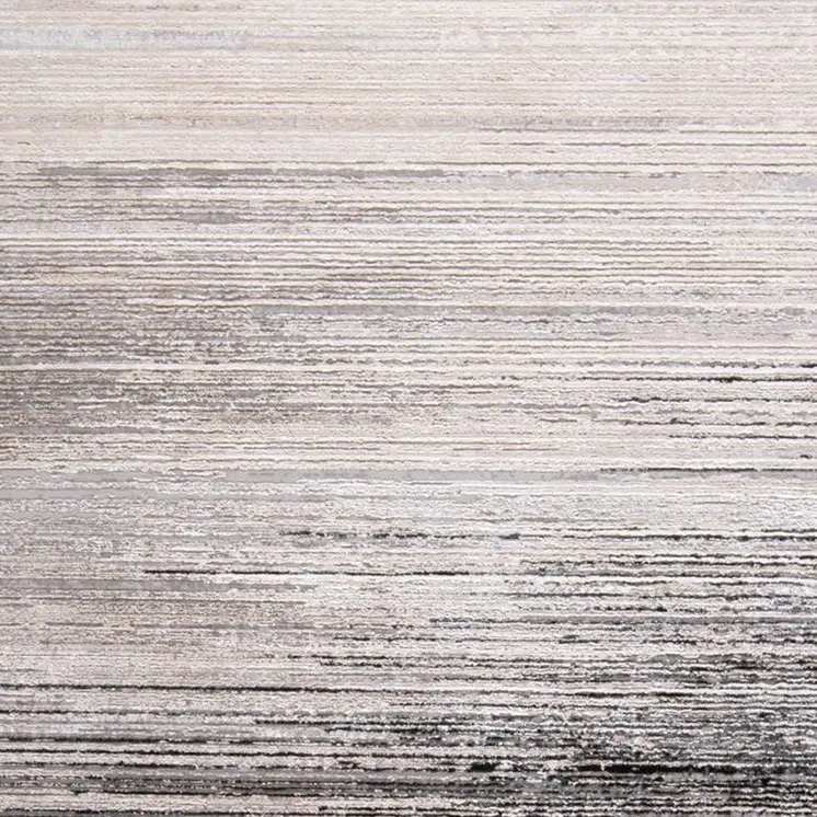 5' X 8' Beige and Black Abstract Non Skid Area Rug