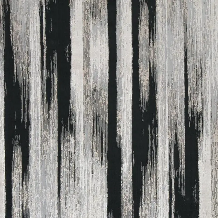 10' X 13' Beige and Black Abstract Power Loom Area Rug