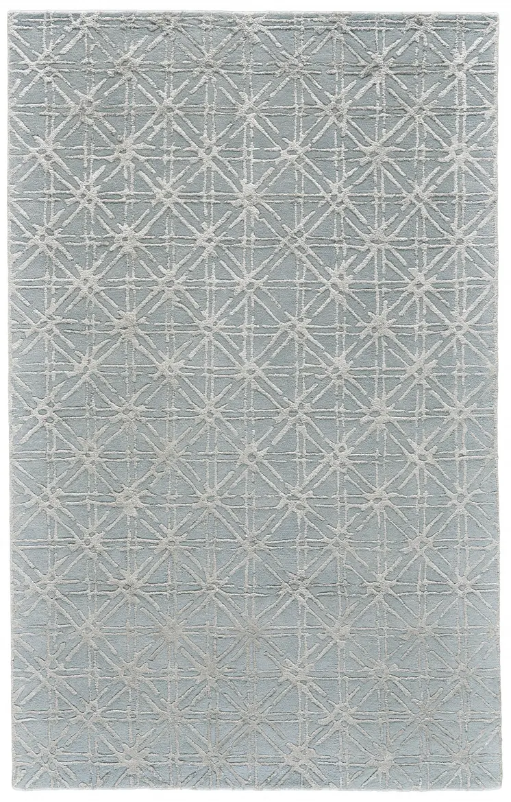 2' X 3' Gray Wool Abstract Hand Tufted Area Rug