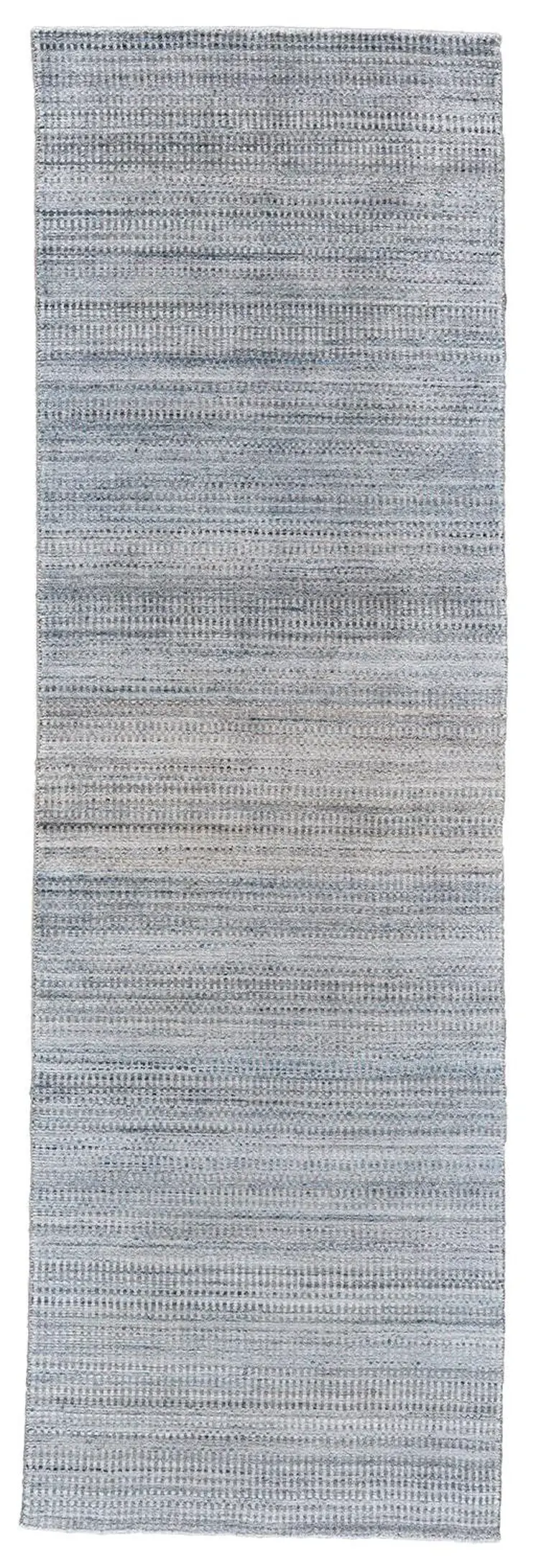 10' Gray and Purple Ombre Hand Woven Runner Rug