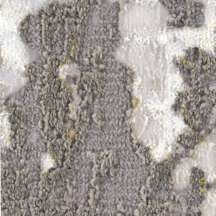 12' X 15' Gray and Gold Abstract Area Rug