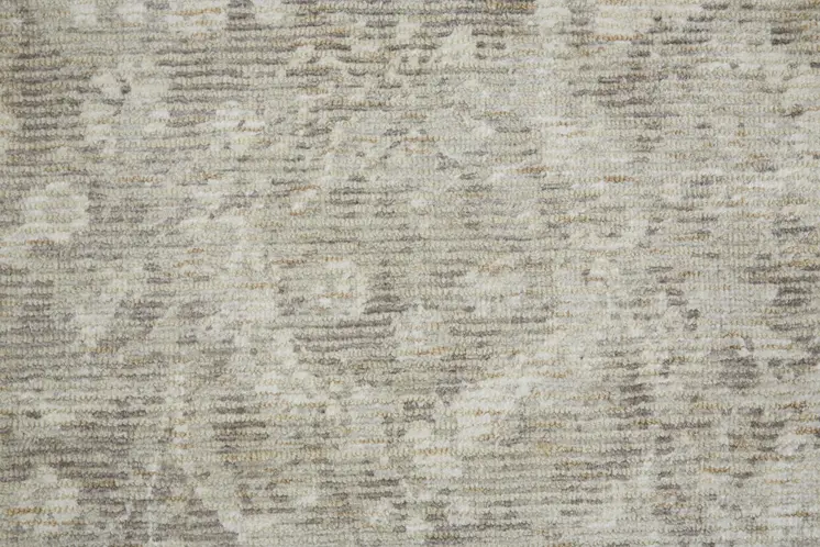 2' X 3' Ivory And Tan Abstract Hand Woven Area Rug