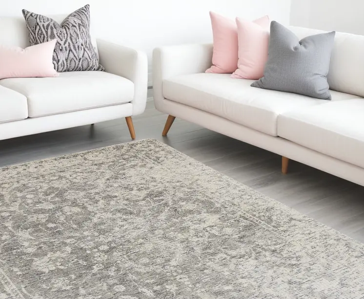 10' X 13' Ivory And Gray Abstract Hand Woven Area Rug