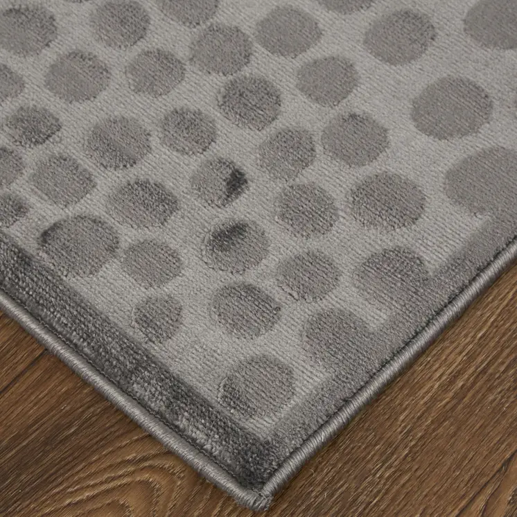7' X 10' Gray Abstract Non Skid Area Rug