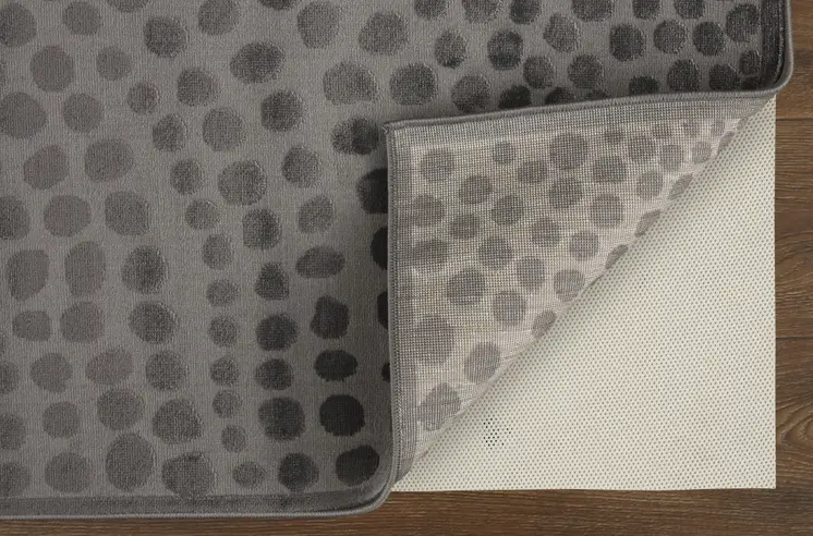7' X 10' Gray Abstract Non Skid Area Rug