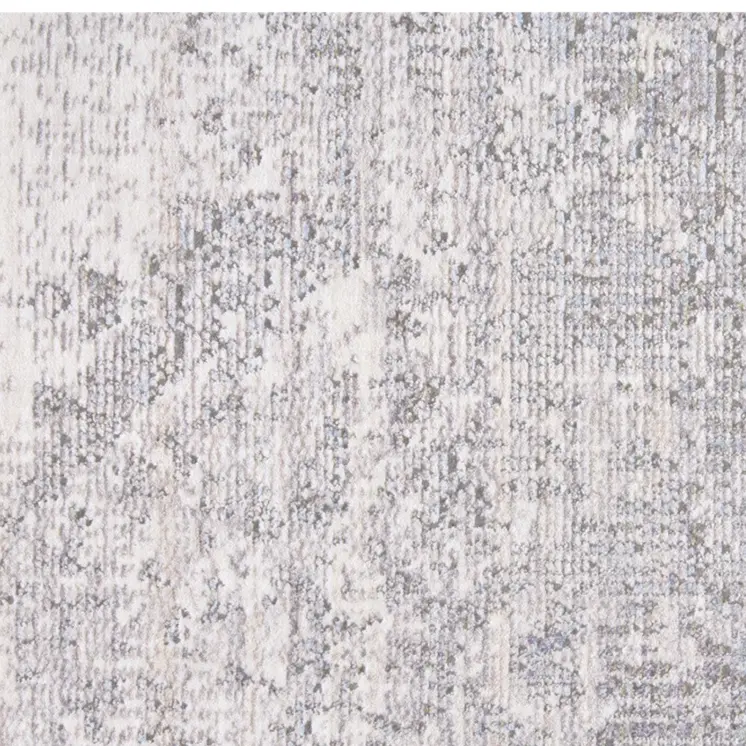 8' X 10' Gray Ivory And Taupe Abstract Distressed Area Rug With Fringe