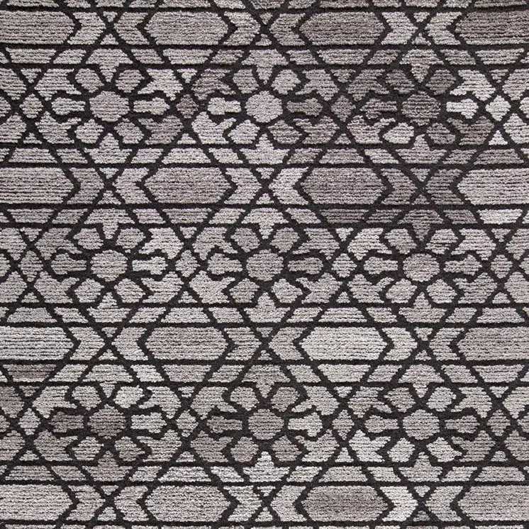 2' X 3' Black and Taupe Wool Paisley Hand Tufted Area Rug