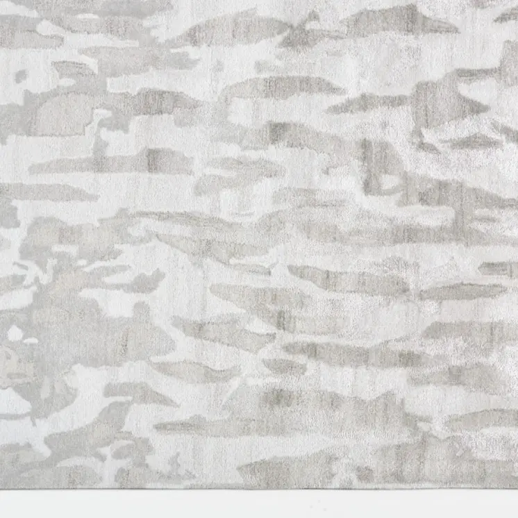 8' X 10' Taupe and Gray Abstract Hand Tufted Area Rug